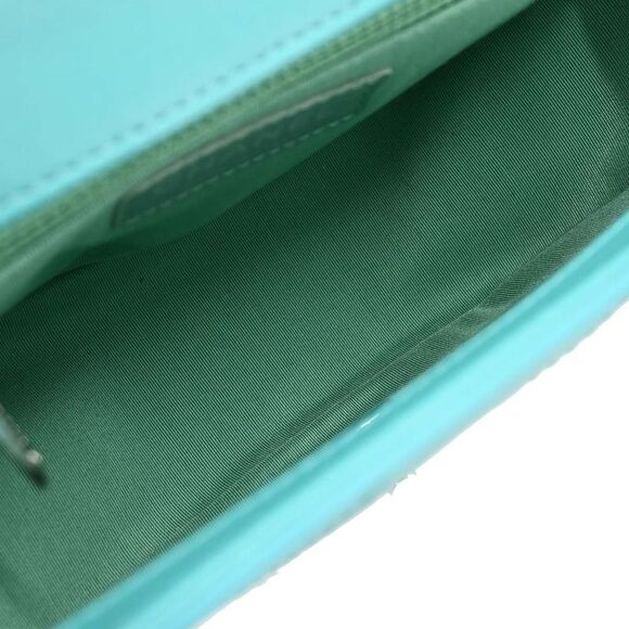 Chanel Ring My Bag Top Handle Bag Stitched Calfskin Green Leather Handbag - Picture 3 of 10